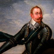 Johann Walter Gustavus Adolphus of Sweden at the Battle of Breitenfeld Spain oil painting artist